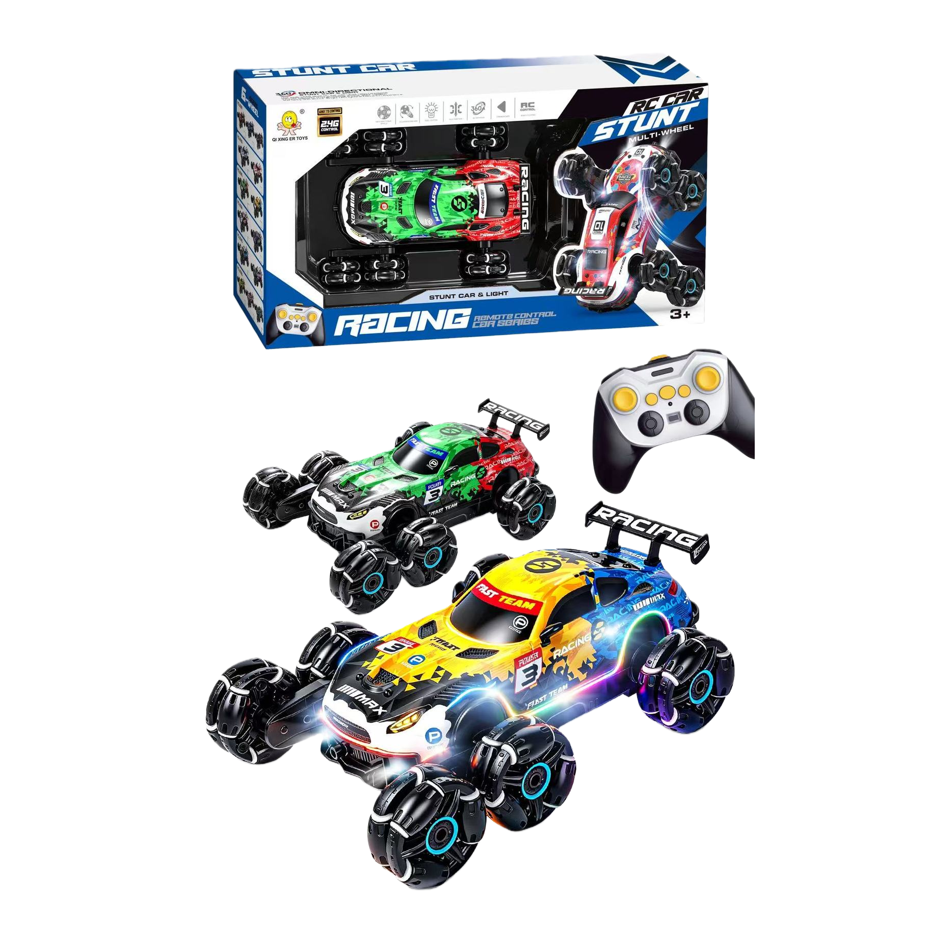 Rc racing electric toys para niños velocidad extrema deriva carga ajustable distancia de control remoto luces deslumbrantes para niños y niñas Item Picture
