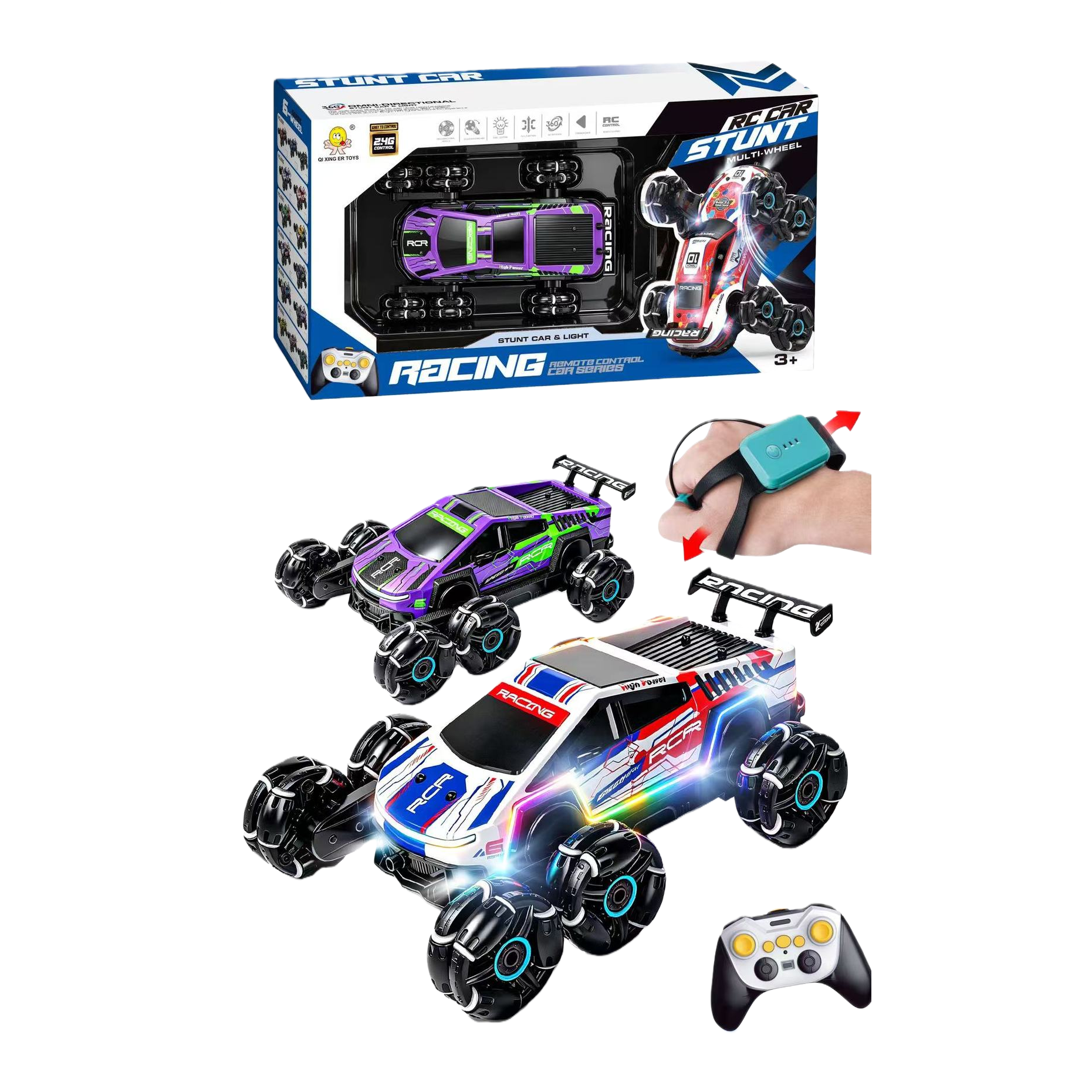 Children's remote control racing car electric toy, high-speed drifting, portable charging, Children's Day gift suitable for boys and girls Item Picture