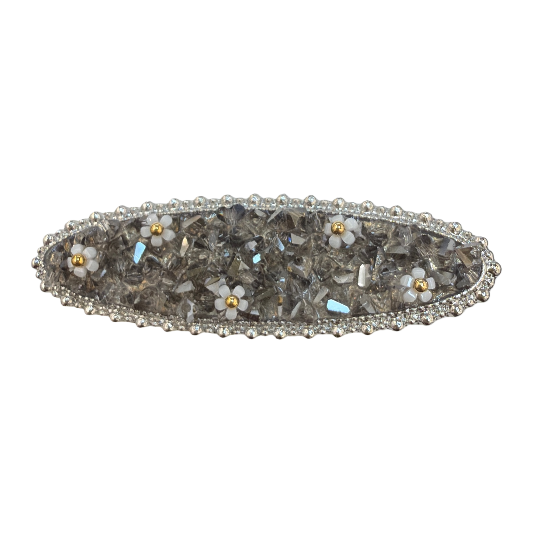 Shiny diamond-encrusted flower-shaped hair clips, fashionable and versatile hair accessories, hair ornaments, hair accessories, women's hair clips Item Picture