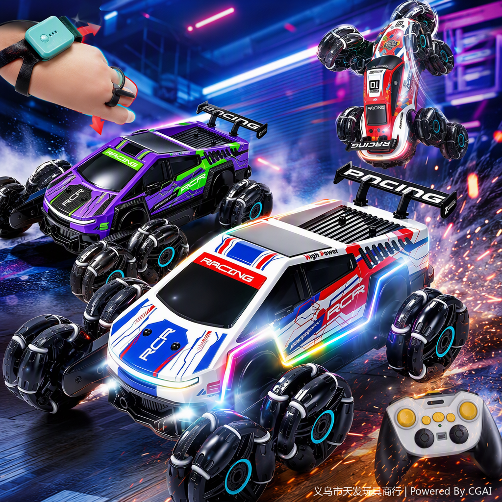 Children's remote control racing car electric toy, high-speed drifting, portable charging, Children's Day gift suitable for boys and girls