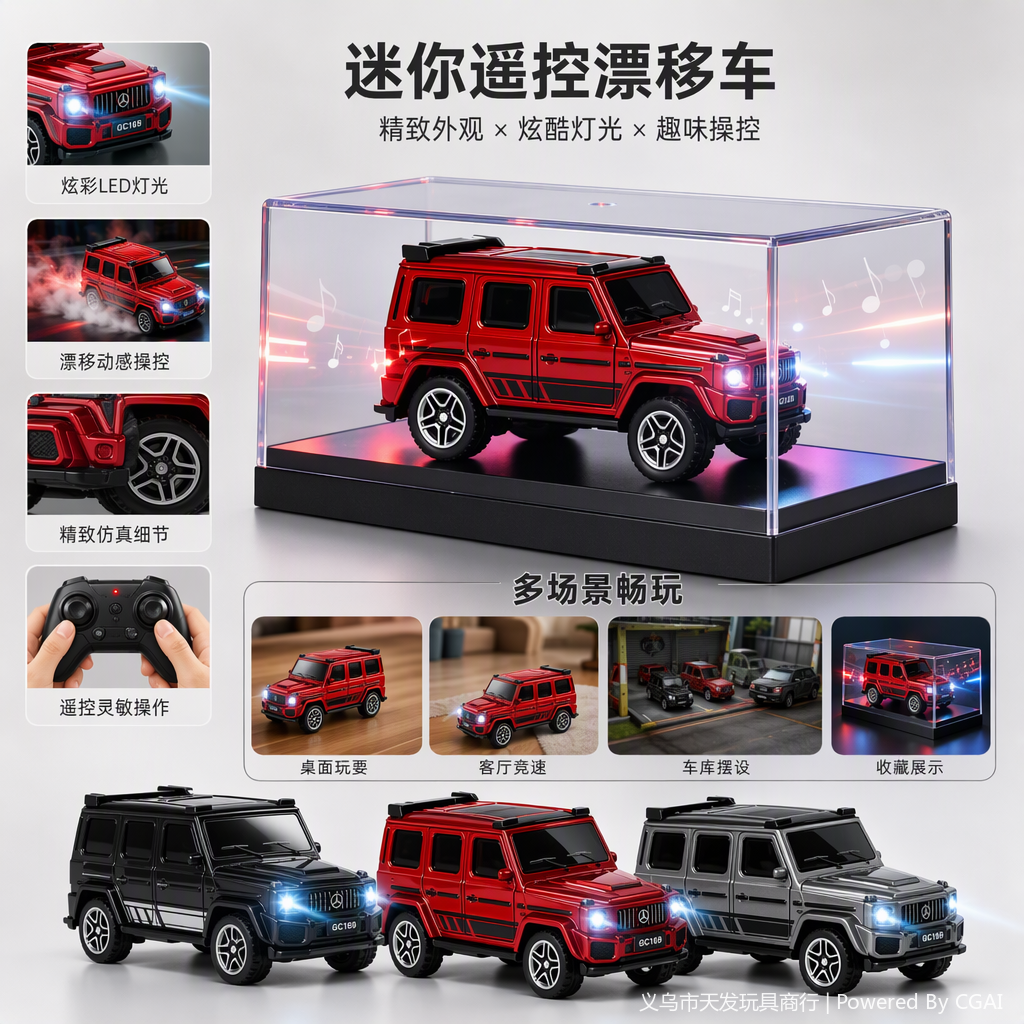 Niños rc racing electric toy car dazzle color flash rc car regalos para niños para niños y niñas