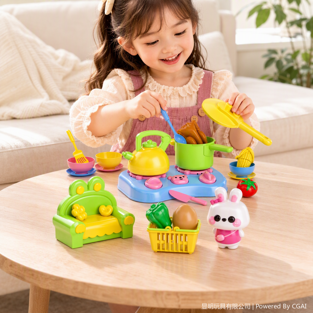 Trendy Fun Play House Children's House, Kitchen Toy Set, Fun Interactive and educational games, children's early Education gifts details Picture