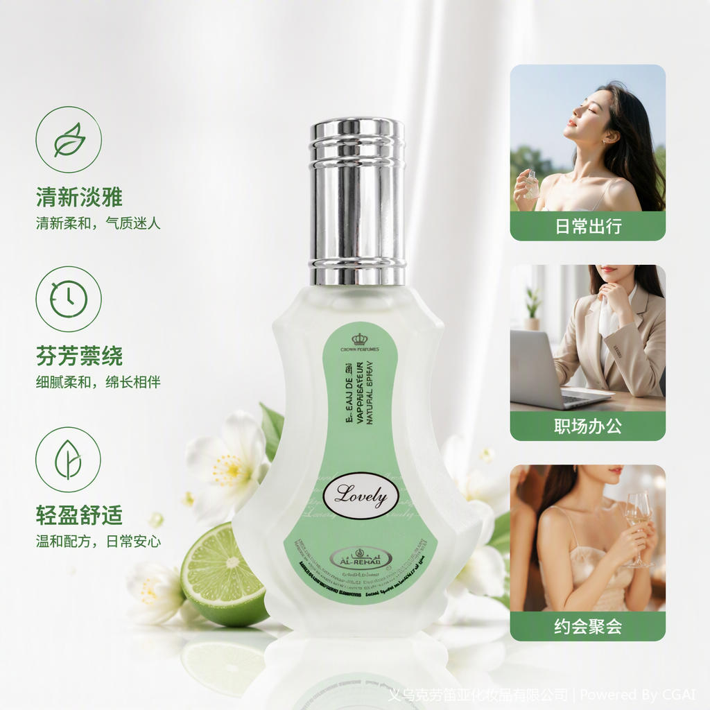 Fresh floral, long-lasting women's perfume, delicate and elegant fragrance, moisturizing scent, long-lasting makeup perfume spray details Picture