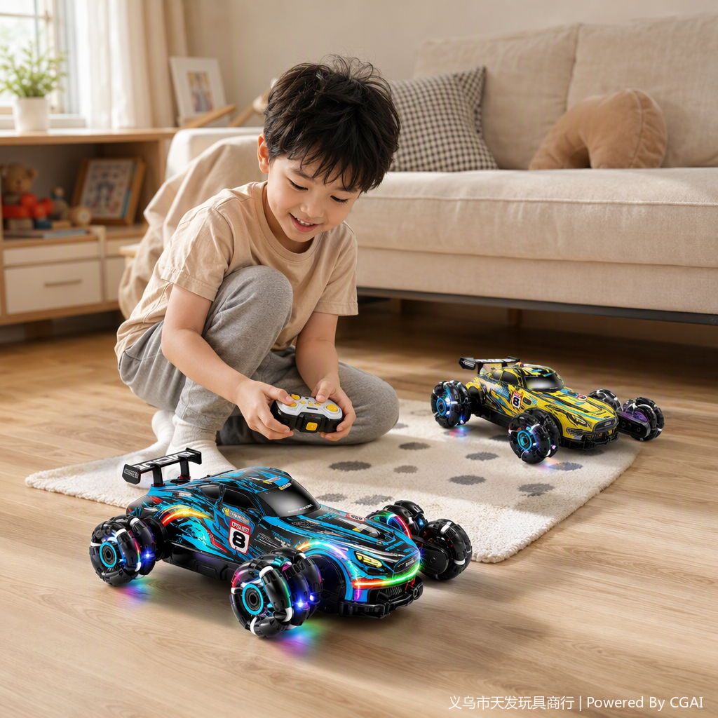 Coche de control remoto juguetes para niños quad drive racing extremely drift rc coche para niños regalo estilo de carga Item Picture