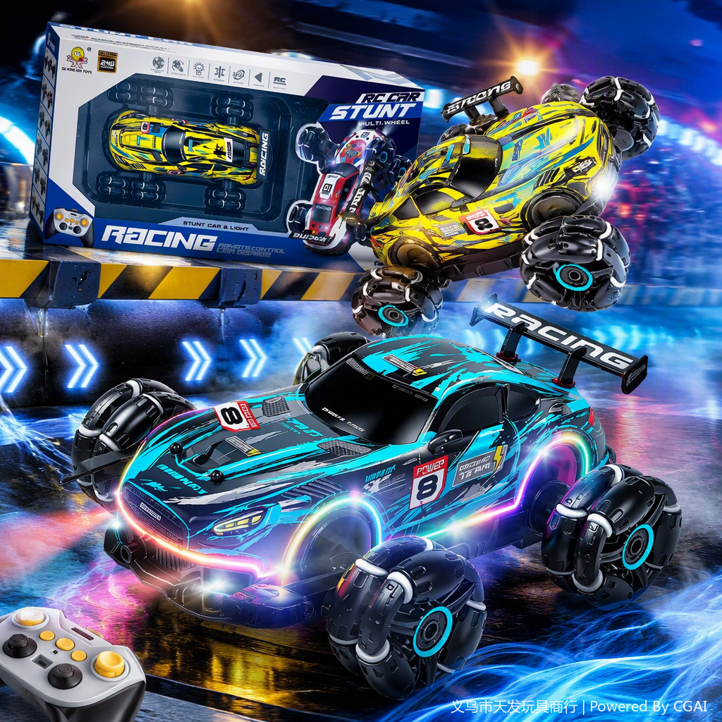 Coche de control remoto juguetes para niños quad drive racing extremely drift rc coche para niños regalo estilo de carga