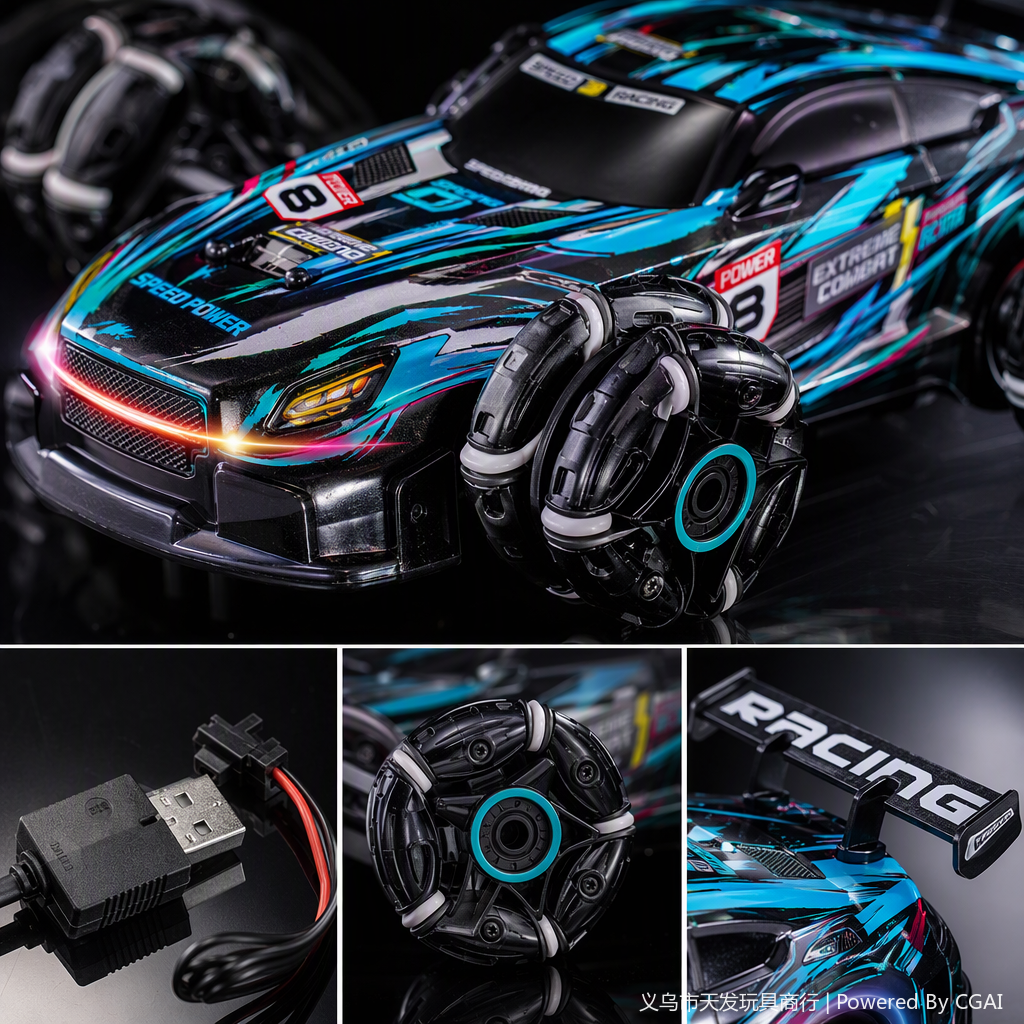 Coche de control remoto juguetes para niños quad drive racing extremely drift rc coche para niños regalo estilo de carga Application Scenario