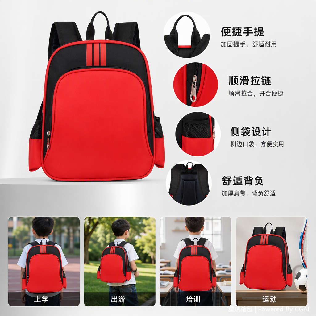 Fashionable and casual backpack, large-capacity men's and women's commuting and travel bag, leather goods, trendy and versatile details Picture