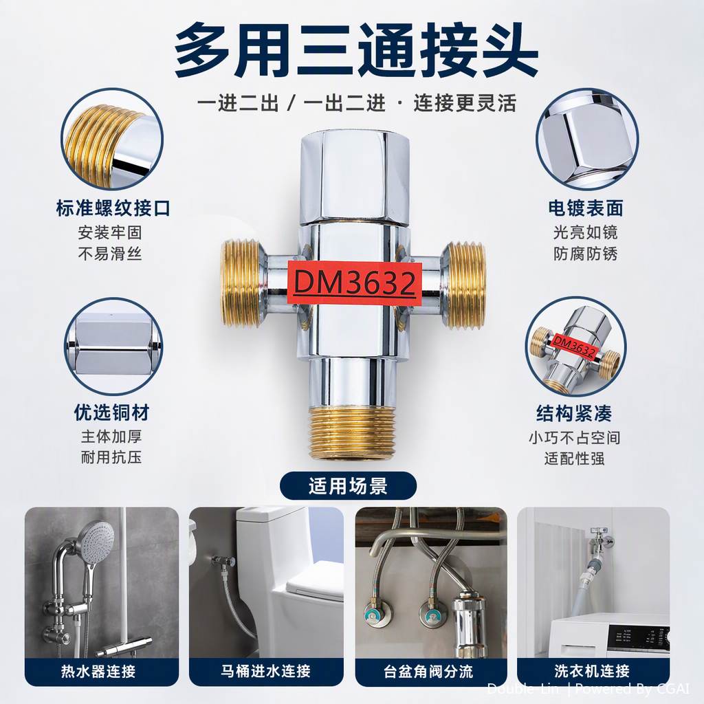قطع غيار معدات صناعية متعددة الأغراض ذات ختم مقاوم للتآكل بصمامات متعددة الوظائف Specification image