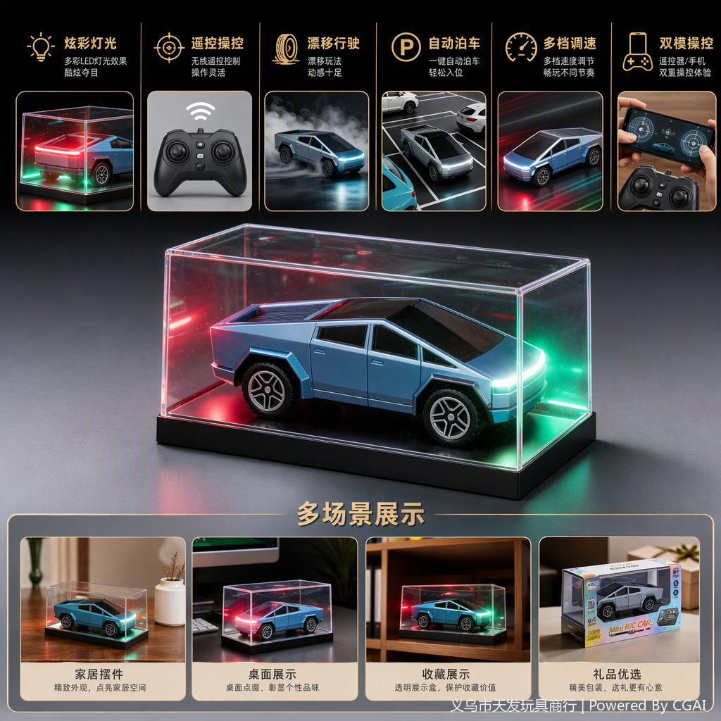 Niños rc racing eléctrico cuatro ruedas drift dazzler luces recargables juguetes coche regalo del día de los niños