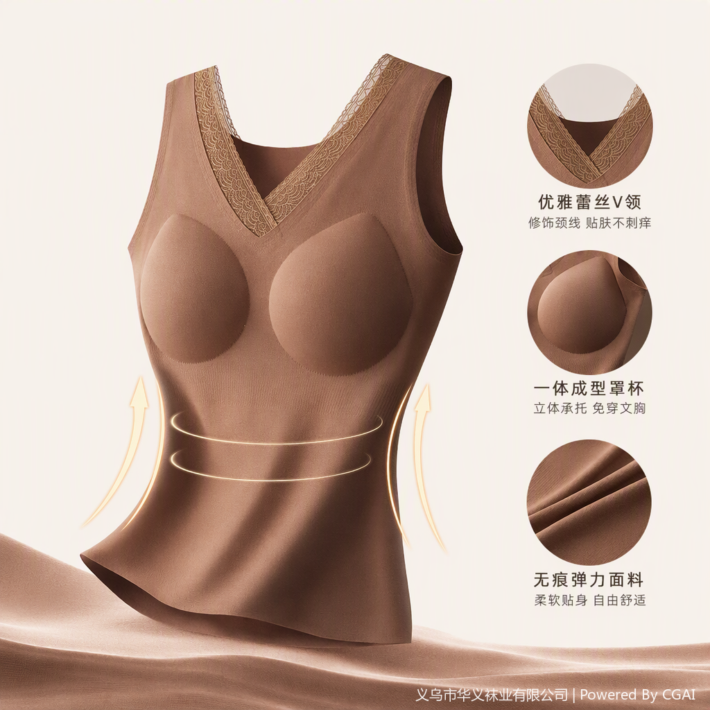 舒适塑形无袖背心修身显瘦运动内搭女夏款