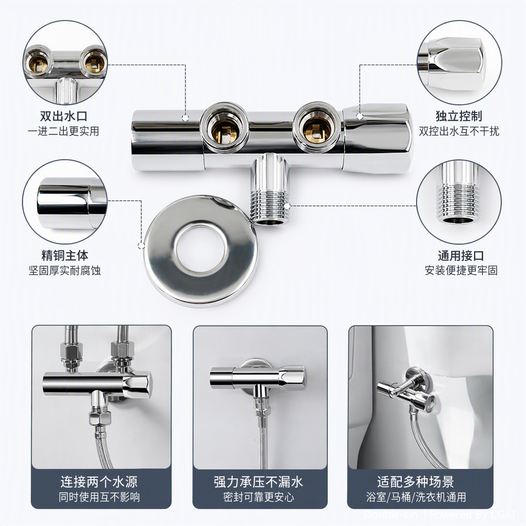 The industrial Angle valve, made of metal, is corrosion-resistant and has a tight seal, making it suitable for mechanical equipment parts Specification image