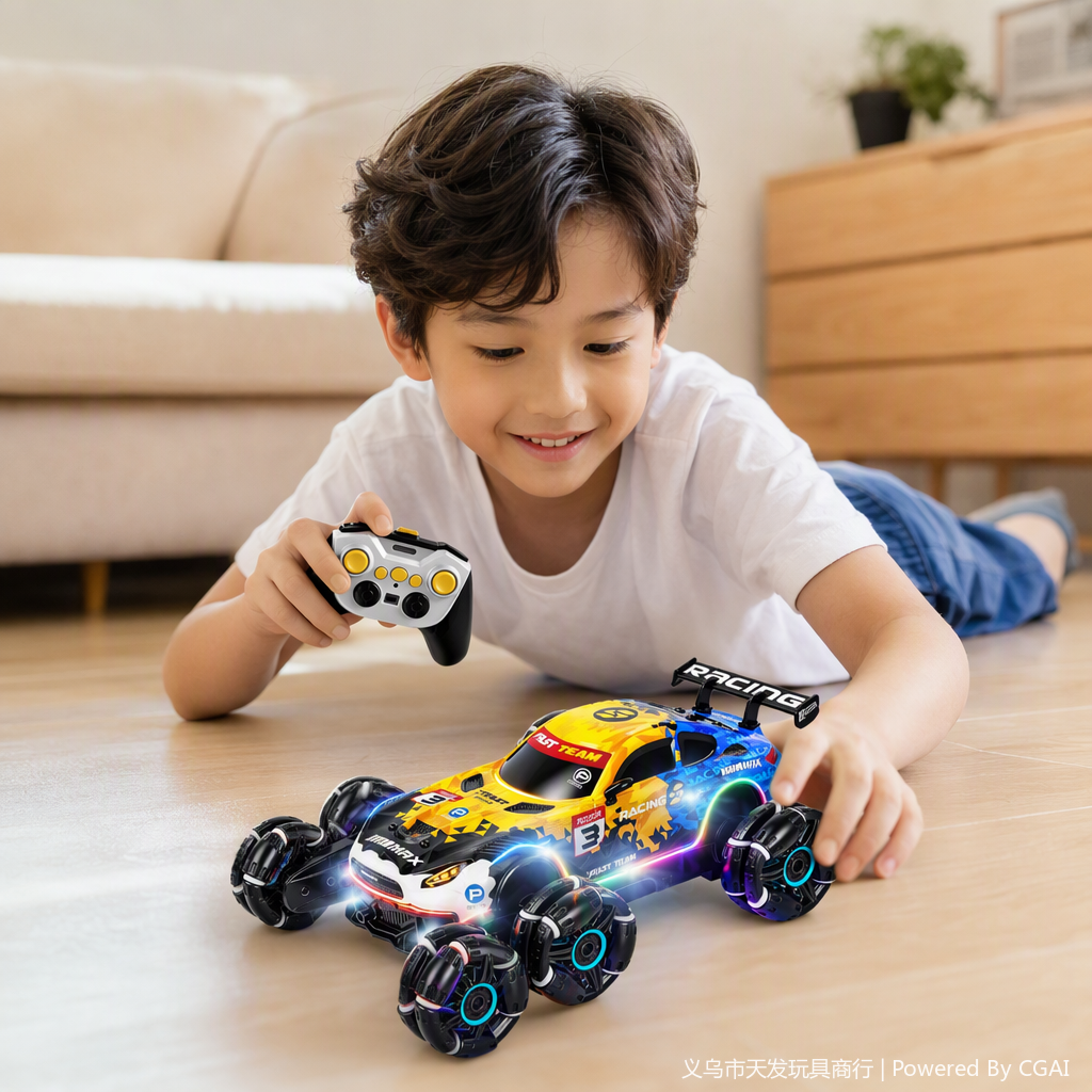 Rc racing electric toys para niños velocidad extrema deriva carga ajustable distancia de control remoto luces deslumbrantes para niños y niñas
