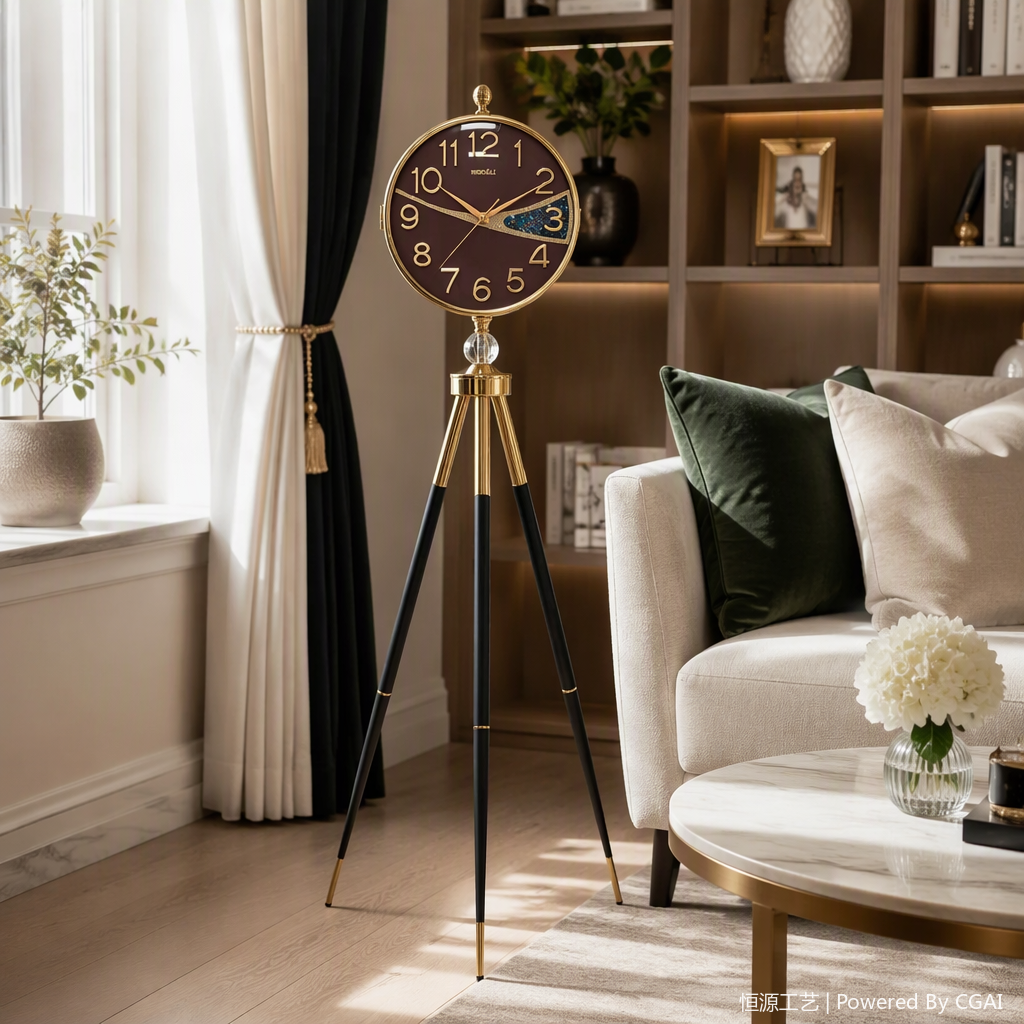 Simple and modern floor-standing clock for home decoration, fashionable standing clock, living room wall clock, silent design Application Scenario