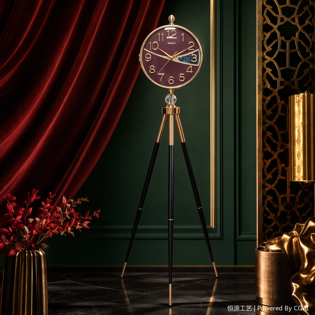 Simple and modern floor-standing clock for home decoration, fashionable standing clock, living room wall clock, silent design Item Picture