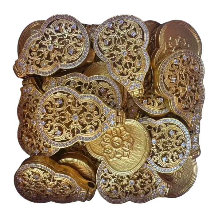 قطع غيار معدنية متعددة الألوان مصنوعة يدويا من الحلي، قلادة قلادة Item Picture