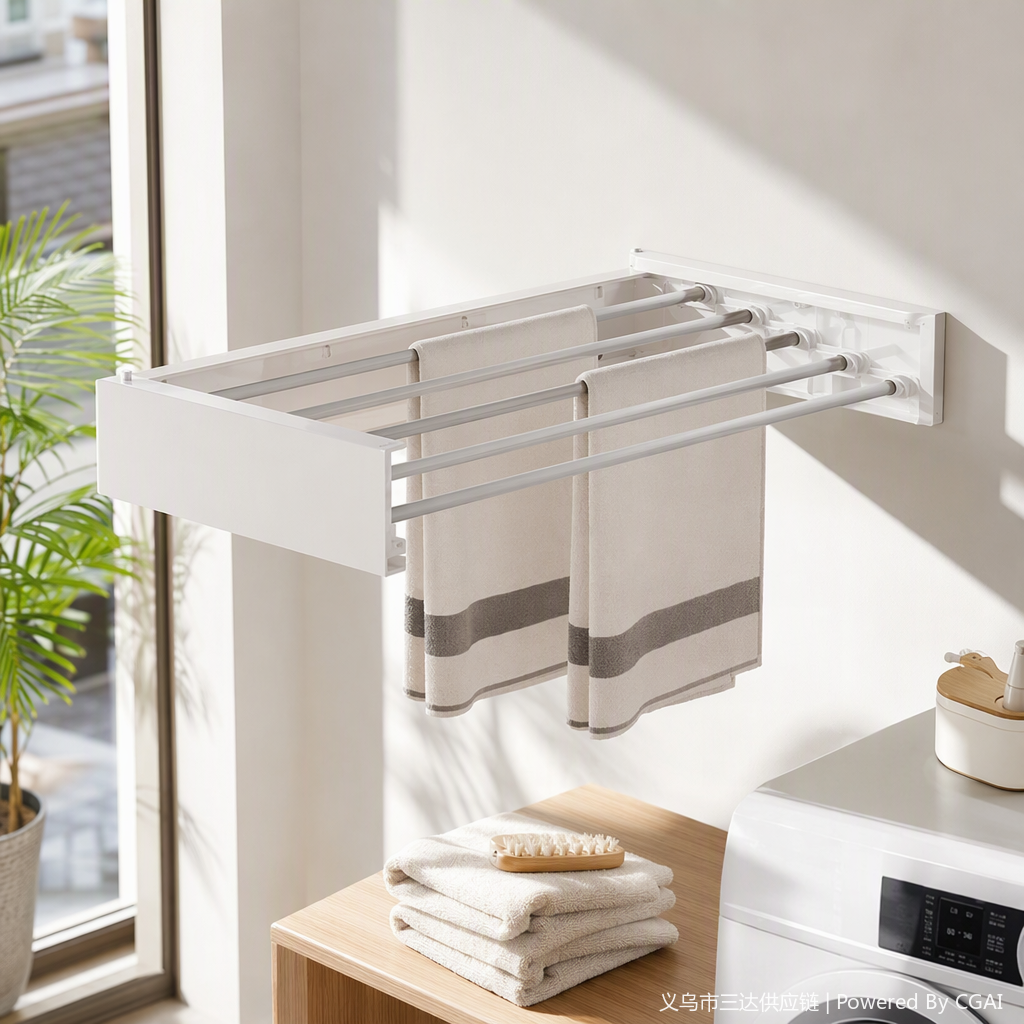 Stainless steel kitchen and bathroom towel rings, towel rods, towel racks, simple and modern bathroom hardware accessories and decorative products Application Scenario