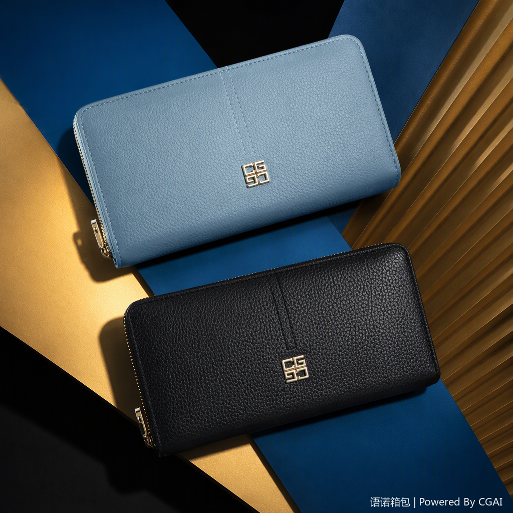 Moda versátil billetera de mujer de gran capacidad y múltiples posiciones de tarjeta casual cartera de cuero de mujer handbags tendencia estilo simple details Picture