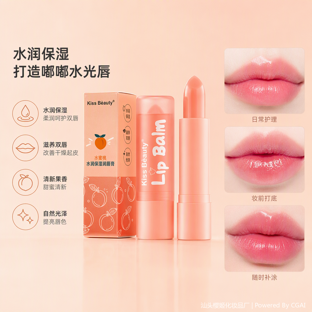 持久滋润唇膏显色防水保湿彩妆口红润唇神器产品图