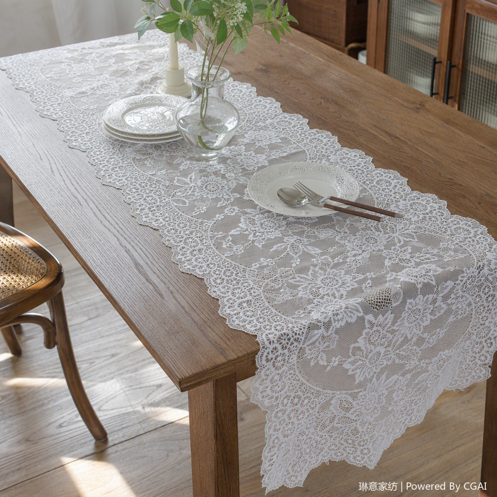 Encaje blanco tela de encaje rays tela de malla de hilo plegable tela de malla de hilo hecho a mano DIY material decorativo details Picture