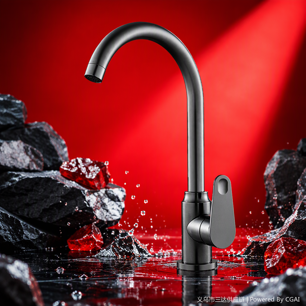 Multi-functional kitchen and bathroom faucet, hot and cold water faucet, stainless steel washbasin faucet, simple and modern home decoration hardware accessories Item Picture