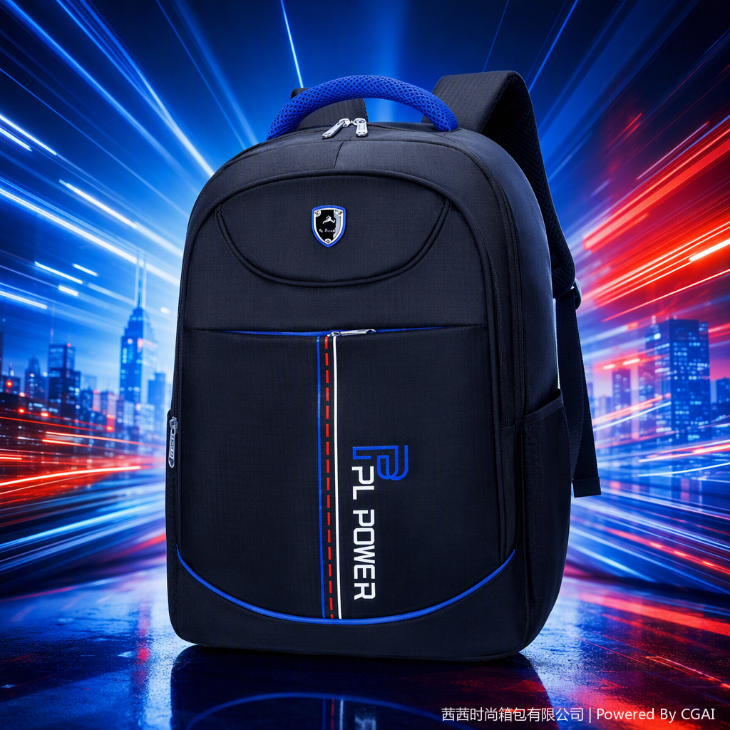 Fashionable multi-functional backpack, men's and women's casual travel bag, leather goods, lightweight and durable, student schoolbag details Picture