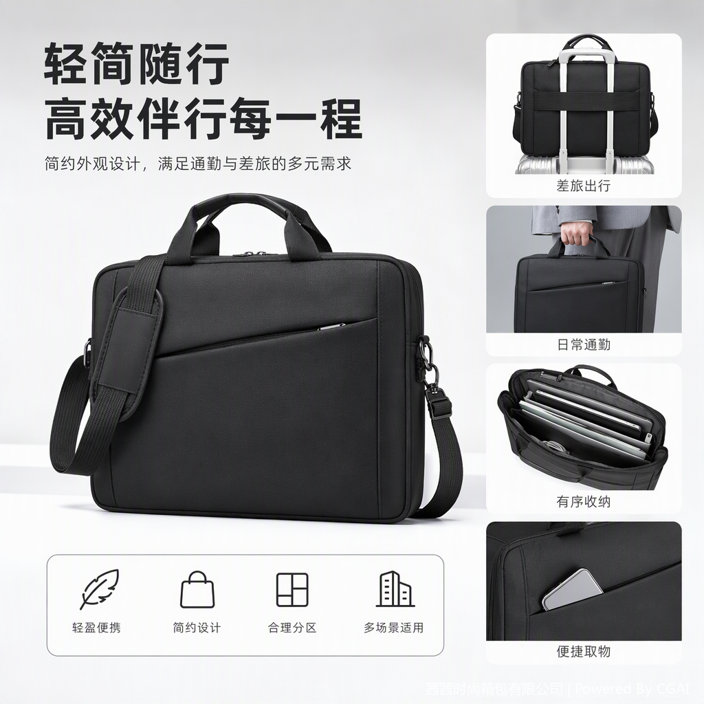 Moda multifuncional business handbag hombre casual de gran capacidad bolsa de computadora impermeable bolsa de hombre artículos de cuero tendencia Application Scenario