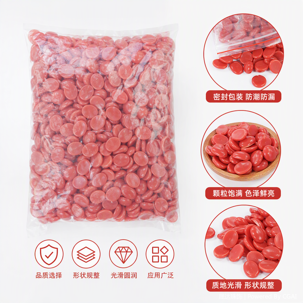 红色椭圆糖果塑料包装散装休闲零食甜蜜果味糖果袋装装饰用