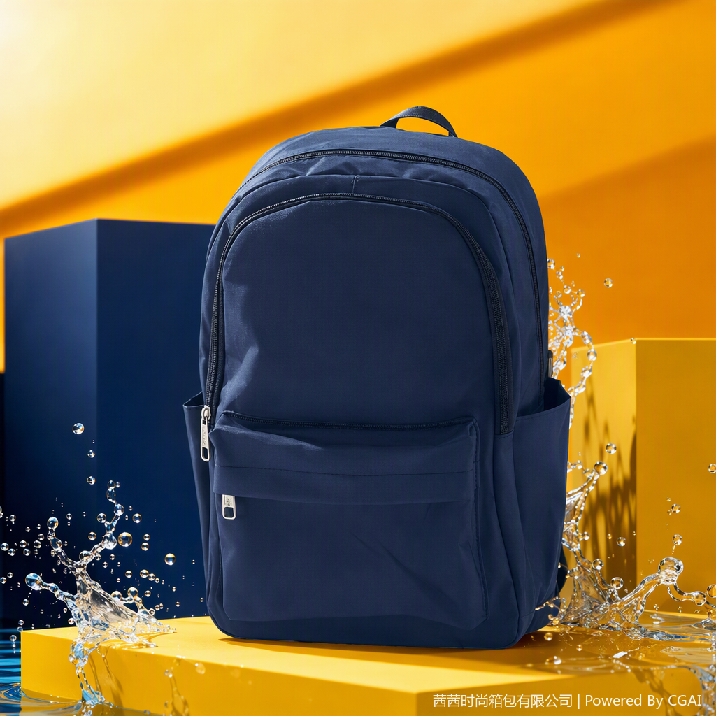 Multi-functional fashionable backpack, men's casual leather travel bag, student schoolbag, trendy and versatile