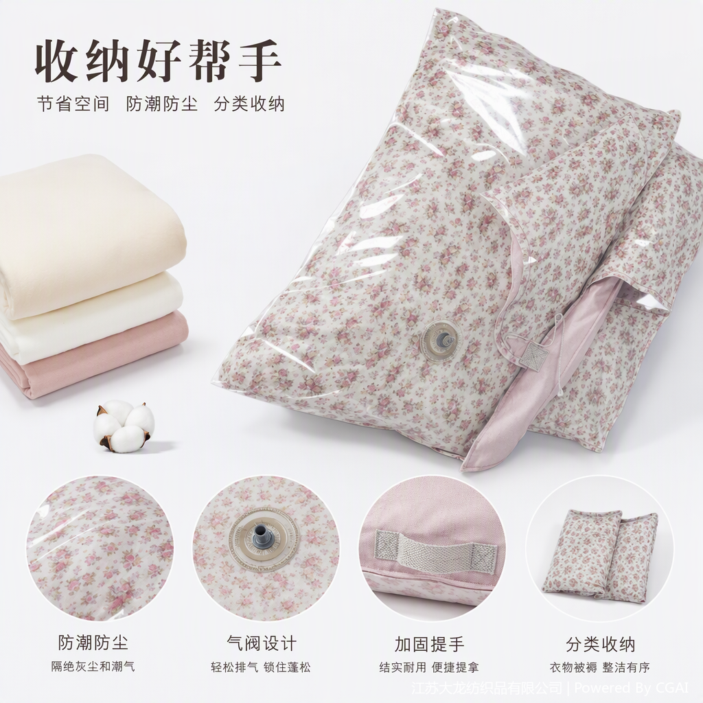 Pink floral pattern four-piece bedding set, soft and comfortable pure cotton bedding set, warm bedroom decoration, bed sheet, duvet cover and pillowcase combination pic 2