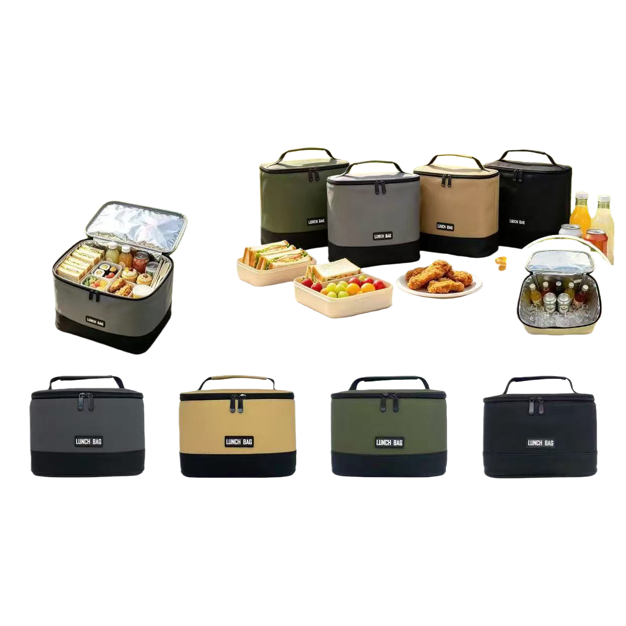 Bolsa de hielo aislante paquete de picnic paquete de hielo portátil paquete de vajilla set de picnic al aire libre paquete de hielo esencial paquete de hielo alimentos suministros de bebidas Specification image