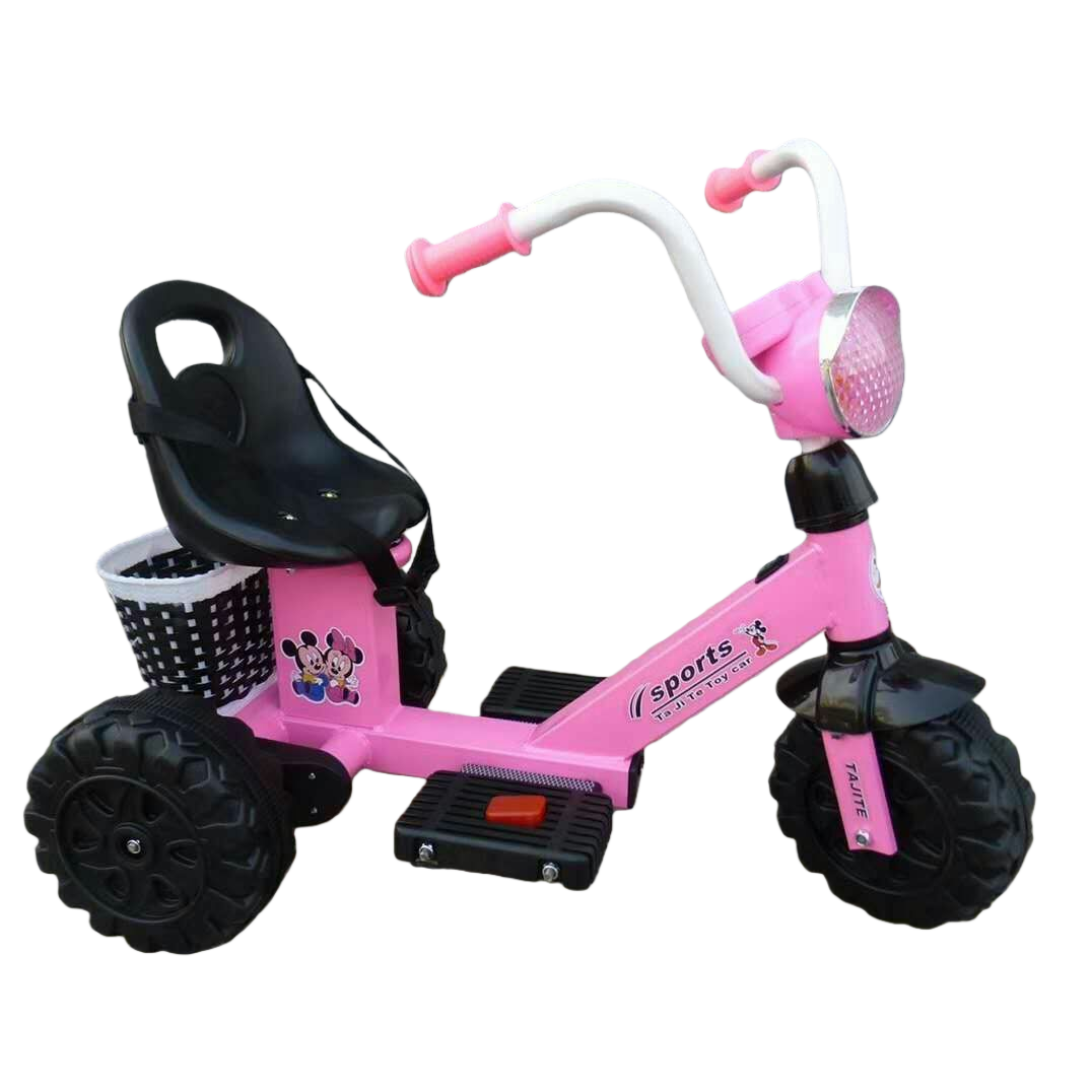 The multi-functional children's tricycle with adjustable baby seats and shoulder straps is safe and stable, making it suitable for toddlers to play outdoors Specification image