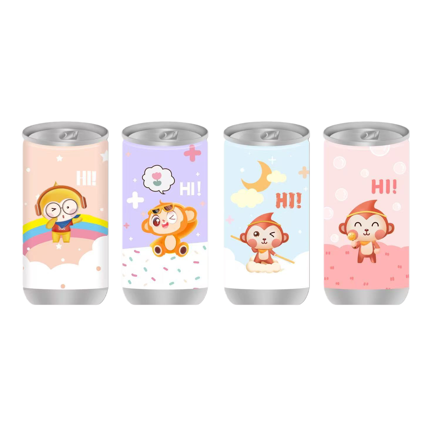 Little Monkey Wet Wipes Can portable cleaning wet wipes, sanitary napkins, special wet wipes and tissue paper sets details Picture