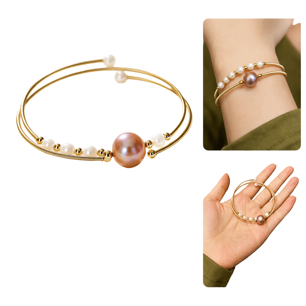 أزياء أنيقة، لؤلؤ، حلقات مزدوجة Item Picture