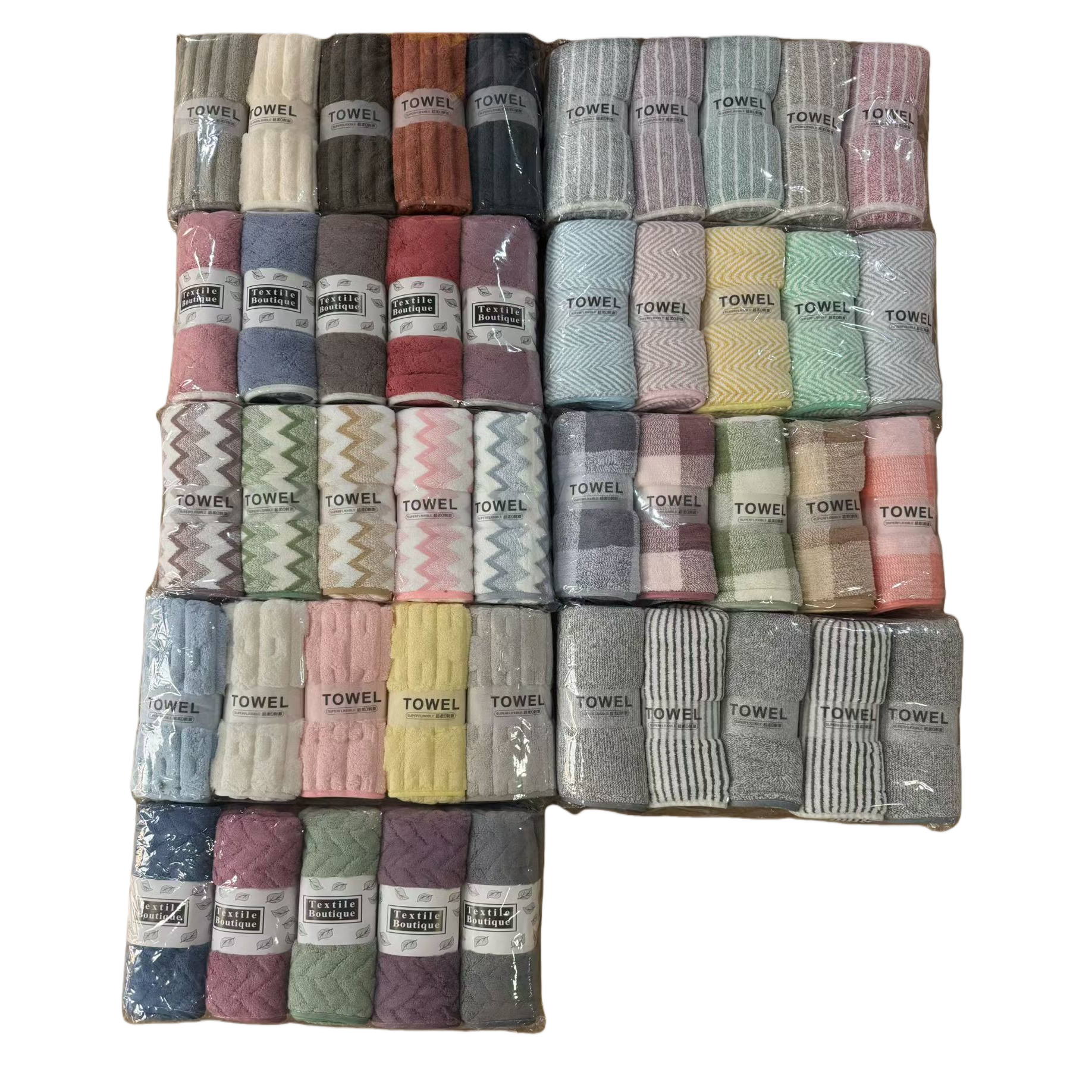 المناشف المتعددة الألوان، المناشف الناعمة، خيارات متعددة الألوان للرحلة المنزلية Item Picture