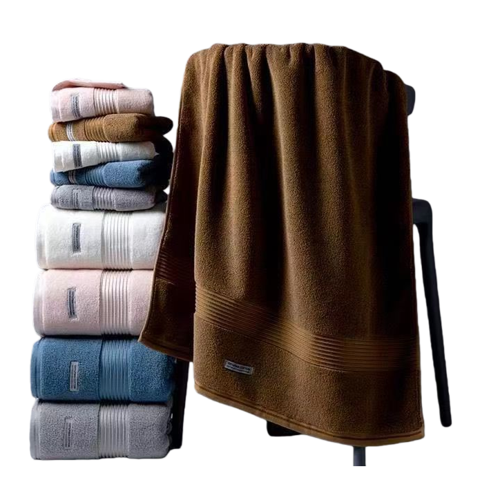 Suave y absorbente toalla de algodón toalla de baño para uso doméstico toalla de baño para adultos y niños multiuso suave y cómodo estilo engrosado Item Picture