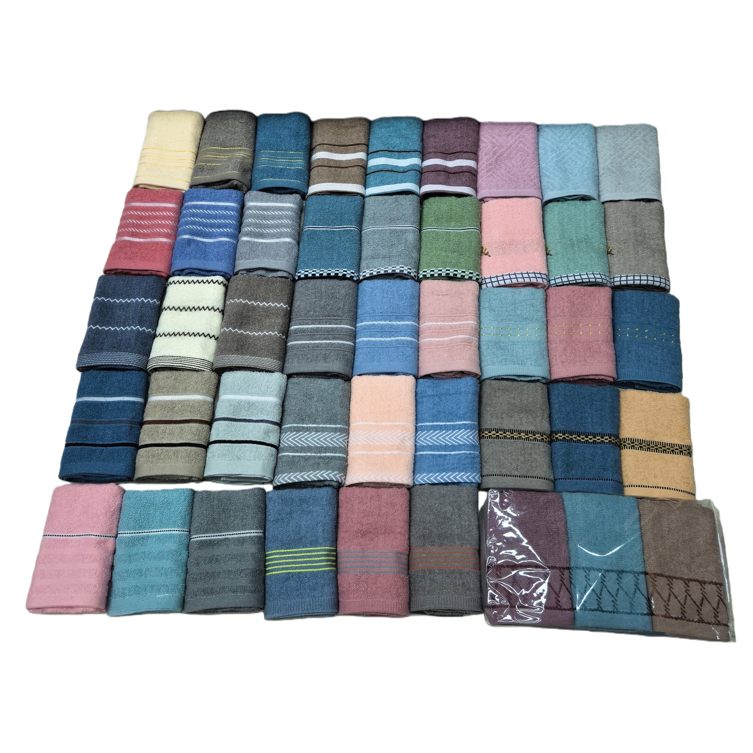 Toalla de rayas de colores absorbente suave toalla de baño para el hogar más de una opción alineada elegante y simple Item Picture