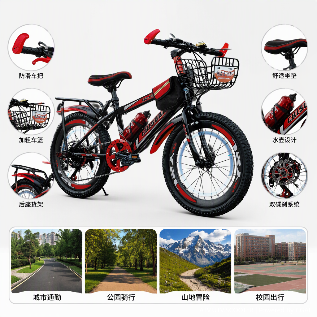 山地自行车骑行装备耐用多功能山地车配件户外运动必备用品产品图