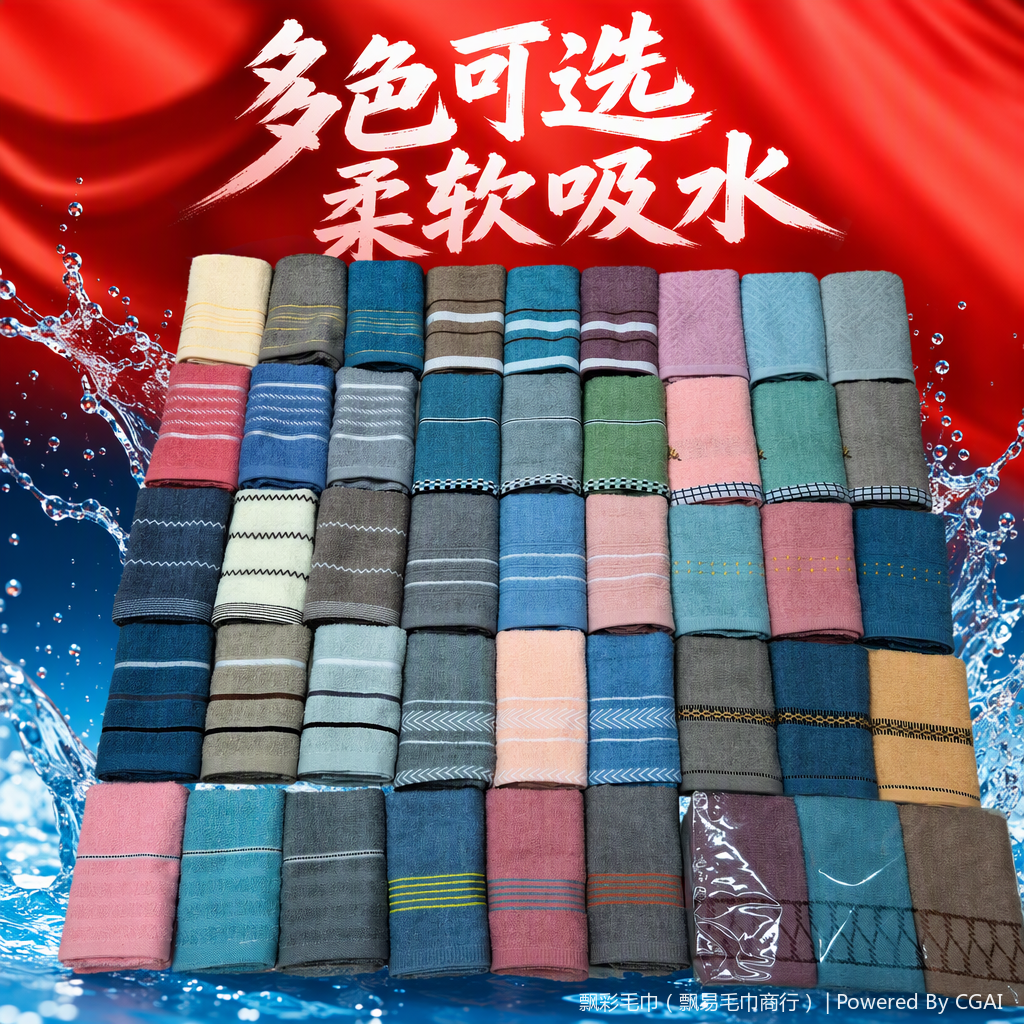 Toalla de rayas de colores absorbente suave toalla de baño para el hogar más de una opción alineada elegante y simple Specification image