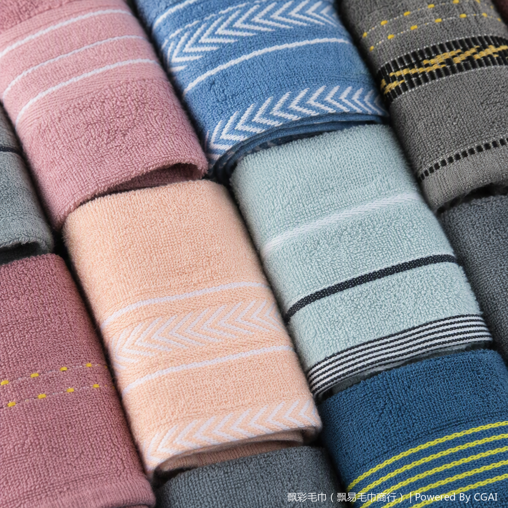 Toalla de rayas de colores absorbente suave toalla de baño para el hogar más de una opción alineada elegante y simple Application Scenario