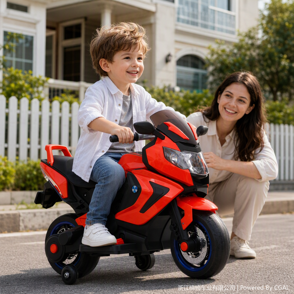 Mini electric four-wheeled vehicle with adjustable seats for children, safe and fun for toddlers, suitable for boys and girls Item Picture