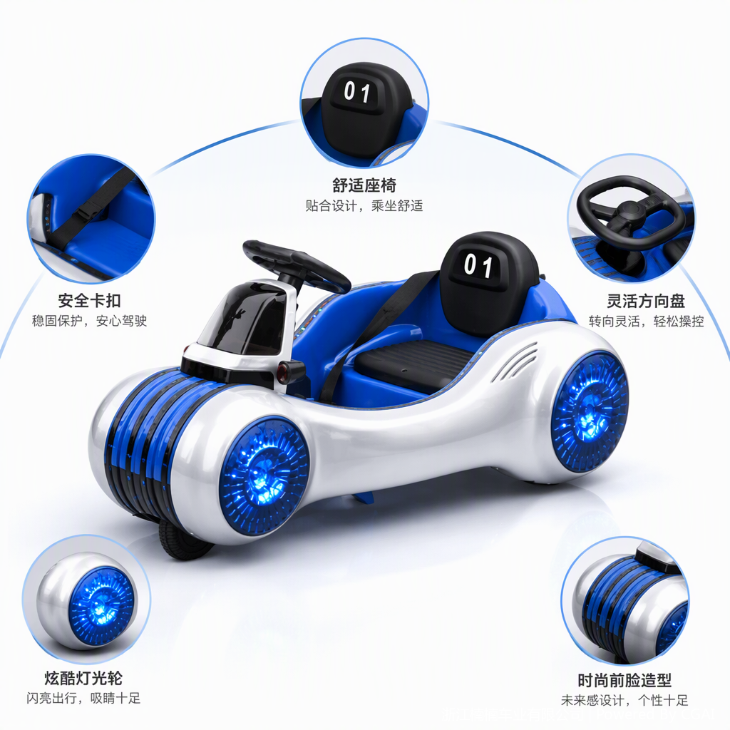 Multi-functional children's electric vehicle, stroller, crib, backrest seat, baby walker, children's toy, safe and durable, suitable for different age groups Item Picture