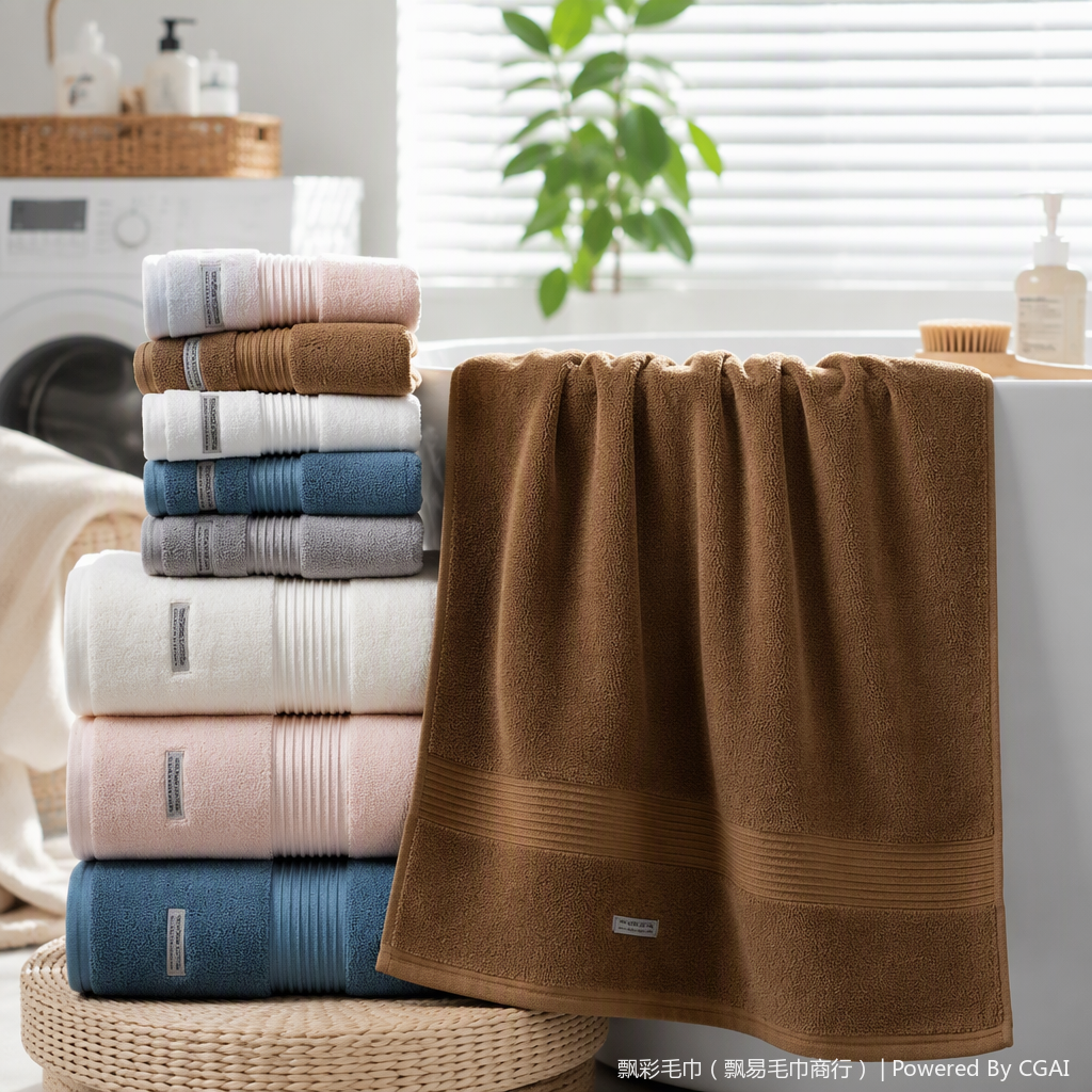 Suave y absorbente toalla de algodón toalla de baño para uso doméstico toalla de baño para adultos y niños multiuso suave y cómodo estilo engrosado details Picture