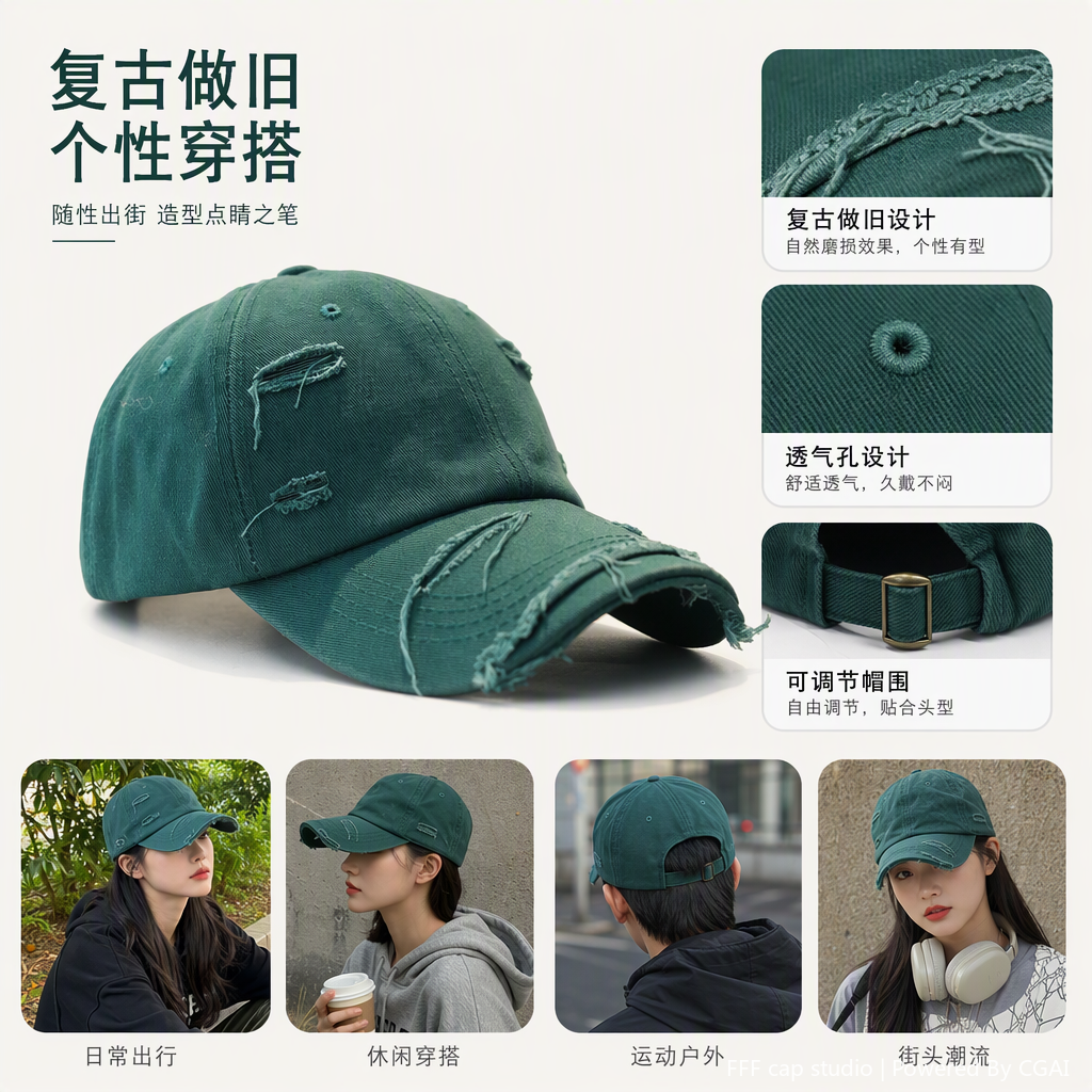 成人帽实物图