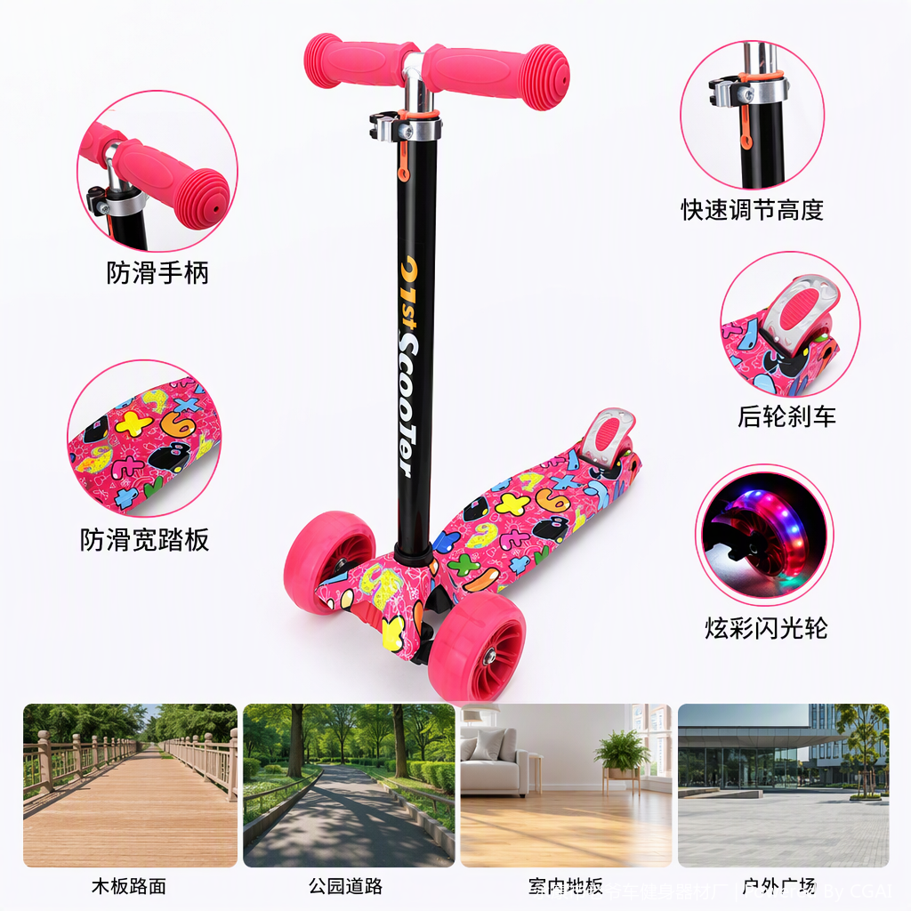 多功能儿童滑板车宝宝童车童床背带座椅多用婴幼儿用品安全便携