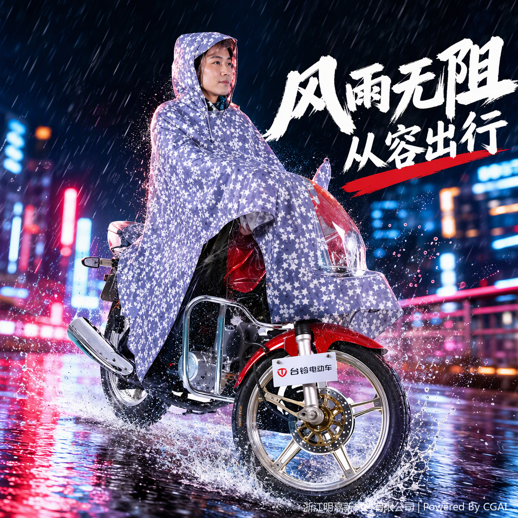 防风防水户外雨披轻便透气防雨衣男女通用防晒雨衣防风雨披雨衣