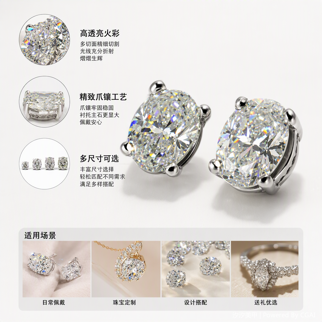 多颗切割精美仿钻水晶饰品整齐排列带网格线表格纸展示工艺品摆件装饰品收藏品