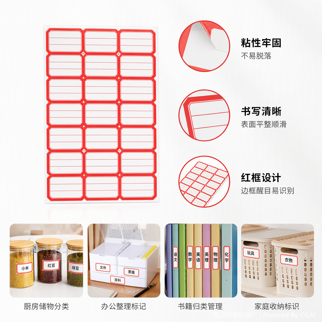 多用途纸质标签包装标签标牌店铺装饰标签粘贴方便耐用实用产品图