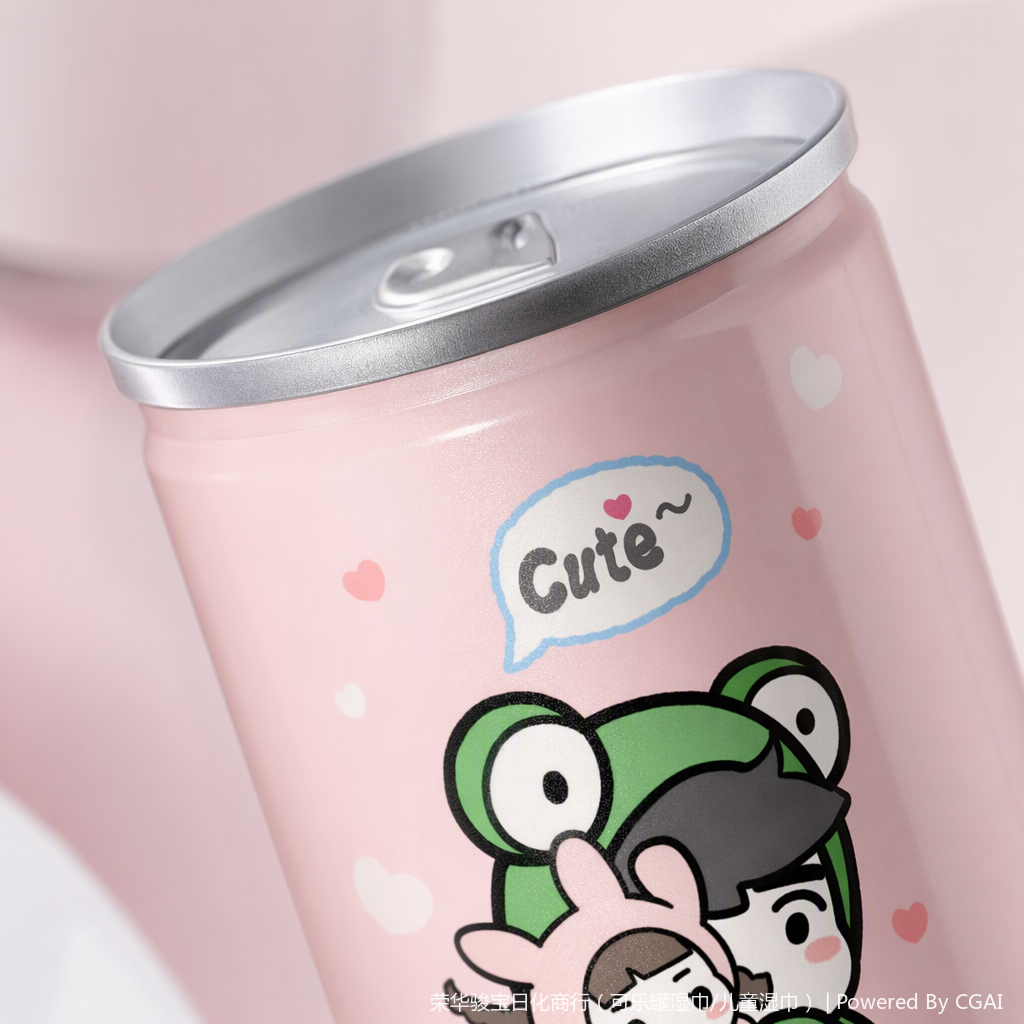 Frog Boys and Girls Wet Wipes, Paper cans, Portable wet wipes, tissues, sanitary napkins, Antibacterial wet wipes, Soft, fresh, multi-purpose Specification image