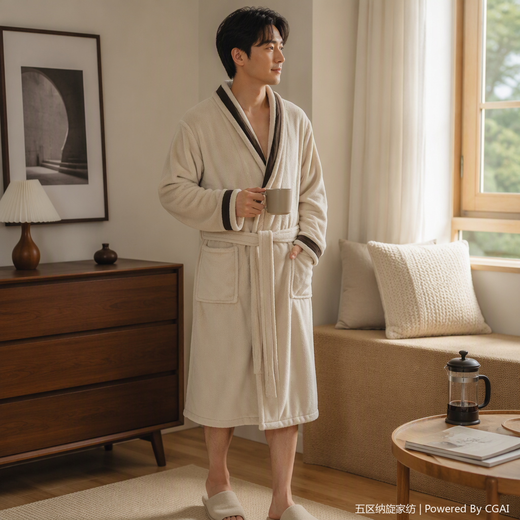 7A Antibacterial Children's Winter bathrobes, bathrobes, pullover, Warm pajamas for Boys and girls, pure cotton autumn and winter styles details Picture
