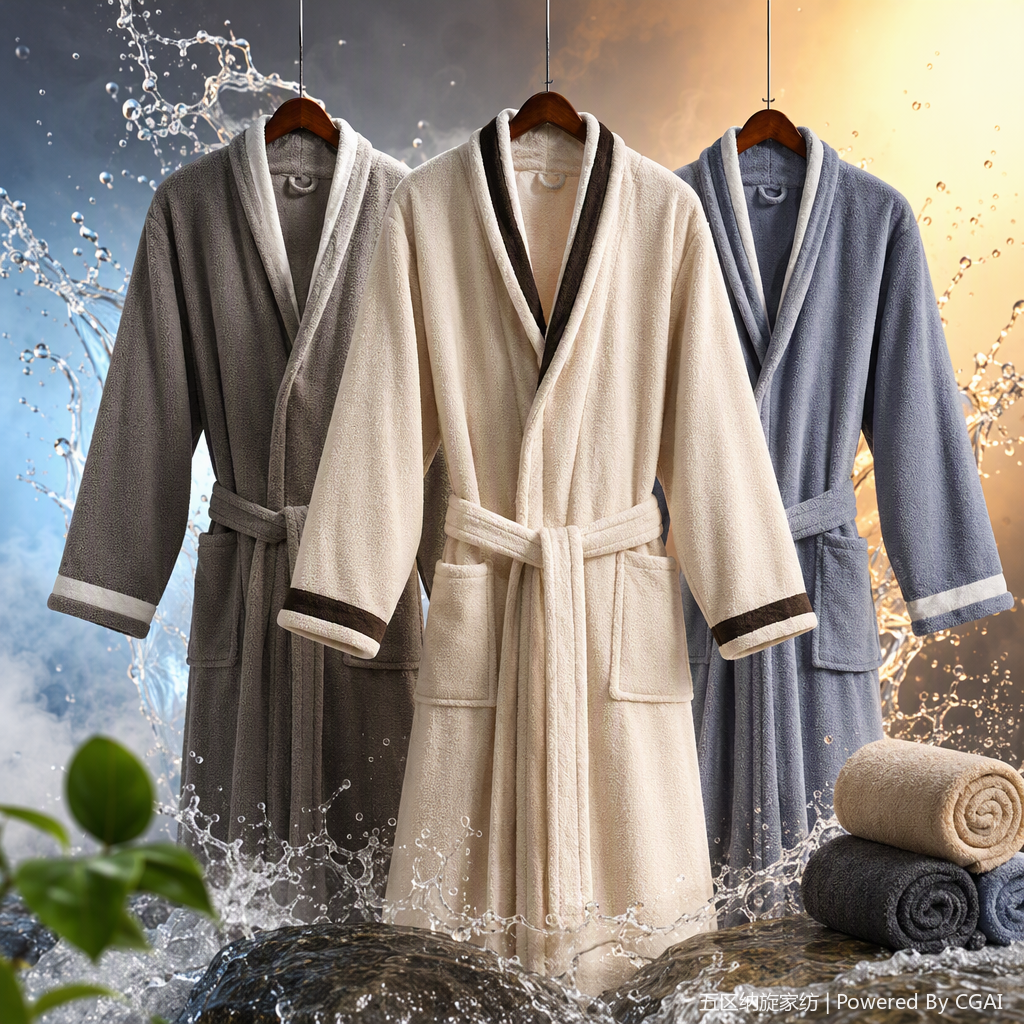 7A Antibacterial Children's Winter bathrobes, bathrobes, pullover, Warm pajamas for Boys and girls, pure cotton autumn and winter styles Specification image